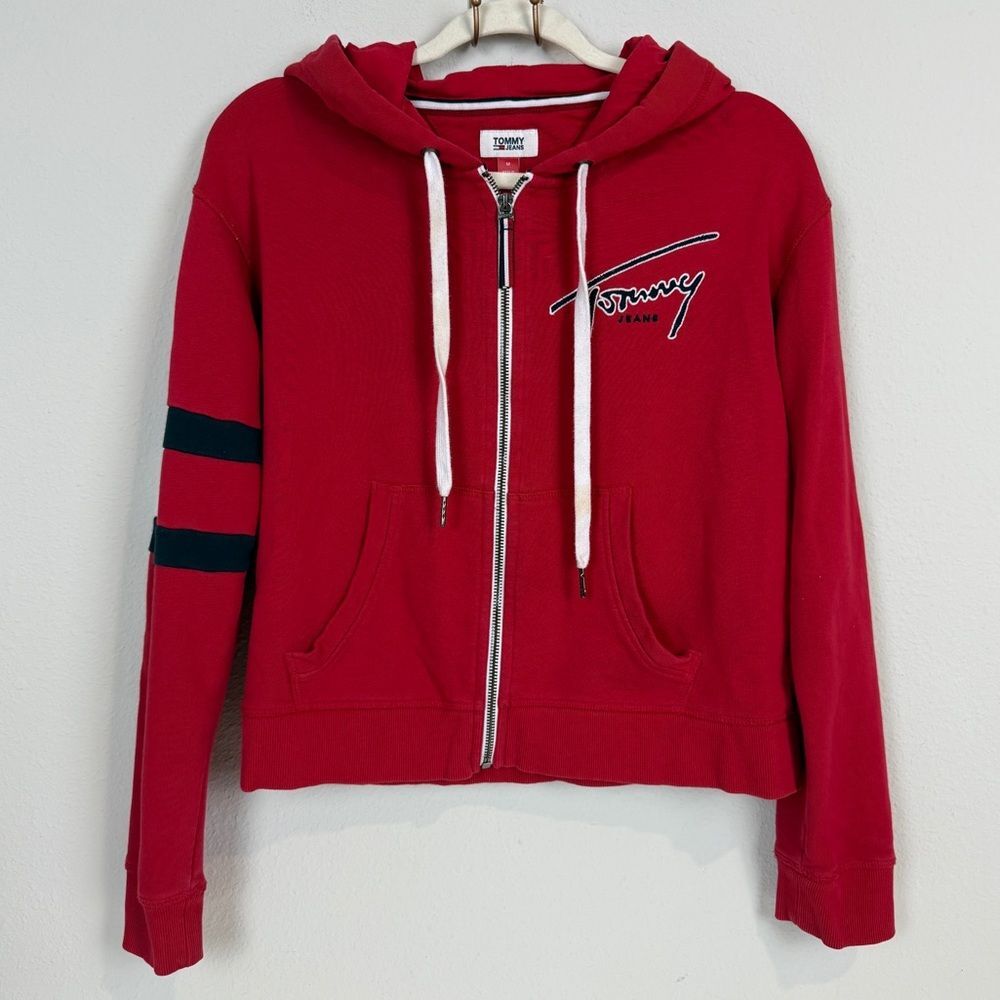 Tommy Jeans Red Hoodie M